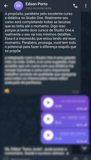 Depoimento Studio One